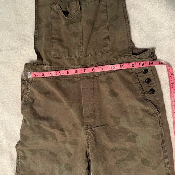 Zara Trafaluc Deminwear green camouflage overalls size Xtra Small - Picture 4 of 6